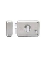 Yale R601DBTTDK Satin Steel MS Rim Lock with Two Deadbolt