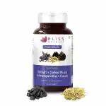 Bliss Welness Stamina Energy Boost | Pure Shilajit Ashwagandha Kaunch Safed Musli Akharkhara Extract with BioPiperine | Improved Endurance Vitality Health Supplement - 60 Vegetarian Tablets