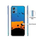 Casotec Nature Printed Silicon Soft TPU Back Case Cover for Motorola Moto G54 5G
