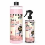 SOVI Scented Vinegar Powered Glass Cleaner with Dust Repellent Formula Alcohol Free Stardust (500 ml + 950 ml (Pack of 2))