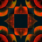 Love Creation A4 Size poster print for creative wall art- sacred-geometry-forest-10439( Sticker)