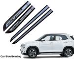 Enexoya Hyundai Creta Door Side Beading Mould (Silver,Black) 4 pcs