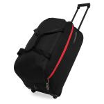 Lavie Sport Black Womens Sport Lino Cabin Size 53 Cms 2 Wheel Duffel Bag With Trolley