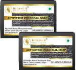 Badahair Handmade Activated Charcoal Soap Combo, 125 G (Pack Of 2)