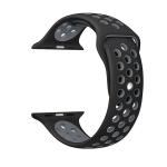 RUPELIK (Nike Button 41mm Strap Black(Dot Grey) Soft Silicone iWatch Strap Series 7,6,5,4,3,2,1/SE Compatible For Strap 41mm/40mm/38mm Smart Watch Strap Black(Dot Grey)