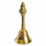 GURU JEE Brass Ganti Bell King of Bird Garuda Ghanti Bell Small Musical Jingle for Puja Room Temple Mandir Pooja Home Gifts Showpiece Puja Articles 4 Inch