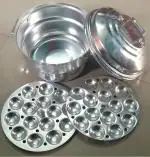 Madurai Famous Indaleum Mini Idli Steamer (Ghee Idly, Dhaal Idli Maker - Coin Idli)