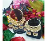 Gyaan Jewels Handmade Jhumki Earring Aqua for (Women and Girls)