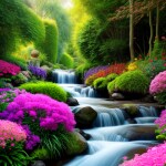 Love Creation A4 Size poster print for creative wall art- enchanted-garden-digital-art-print-6438( Sticker)