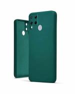 Mr. Case Realme C15 Green Silicone Shock Absorbent and Scratch Resistant Back Cover Case