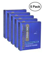GOOD JOY Excites Ultra Thin Transparent Flavored Condoms - 3 Nos Chocolate Flavor 100% Natural Rubber Latex Pack Of 5