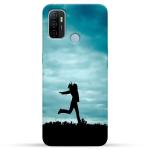 MobiEra Oppo A33 Multicolor Girl Running at Night Design Plastic Hard Case Cover