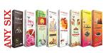 Super Six Pure & Natural Dry Masala Incense Sticks Pack of 6 Boxes Each 80 gms, Total 460 Gms