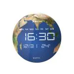 Xech Digital Wall Clock for Living Room, Home Stylish Decorative Designer LED Clock (Earth)