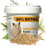 Tunai Hamster Food with All Essential Nutrients Premium Food for Hamster, Adult and Small Hamster, 500g Plus 20% Extra Food Pellets