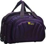 FEDRA Purple Polyester Strolley Duffel Bag - 45 L