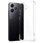 Fastship Rubber silicone Back Cover for REDMI 12 5G - Transparent