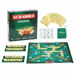 QUALITIO Scrabble Board Game Original Big Size Spelling Game for Kids.
