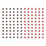 Vama Fashions Red and Maroon Diamond Stone Medium Bindi Sticker for Girls - 120 Bindis Forehead Red Bindis