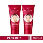 Meglow Skin BrighteningFace Cream for Women Pack of 2, (30g each) - SPF 15 |Paraben Free Formulation with Aloe Vera & Cucumber Extracts and Vitamin E for Soft, Glowing & Radiance Skin