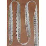 LACESNMORE Cotton lace white border crochet Pankh design thread crochet white scallop lace ribbon trim dresses cotton (10meter)