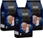 Jacker Milk Wafer Cube 100g, Smooth & Milk Crunchy Layered Wafers (Pack of 3)