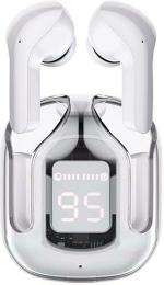 NMRA ENTERPRISES T12 Max Wireless Earbuds Bluetooth Headset (Grey, True Wireless)