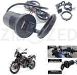 Zieozed Motorcycle Usb Mobile Charger With Switch Charger For Universal For Bike Universal For Bike