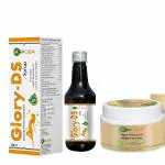 ARYUSA Glory-DS Herbal SYRUP with Age miracle Night Cream for Women's perfect Health & Beauty|Ayurvedic formula| combo pack for every 30+ women Skin Tightning|Wrinkles| Fine Lines, with Licorice, Avocado, Olive and Almond Extracts, 300ml+50 G Combo pack