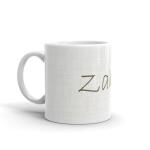 Rish Zahira Printed White Ceramic Coffee Mug, 350 Ml
