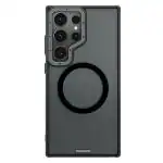 Star Craftune YOUNGKIT for Samsung Galaxy S24 Ultra Case (6.8'' Inch), Compatible with MagSafe, Miltary Shockproof Hard Translucent Matte Back Cover & Soft Bumper Magnetic Phone Case for Samsung Galaxy S24 ULTRA - Black