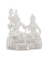 Osasbazaar Silver Shiv Parvati Idol ( 5 x 3 cm )