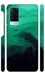 YAPZONE Cool Mint Green Sketch |Designer Printed Hard Back Cover for Vivo X60 Premium & Attractive Case for Your Smartphone