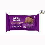Open Secret Healthy Chocolate Biscuits , No Maida, No Sugar - Pack of 6