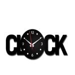 Euro Crystal Clock Text Shape Wooden Wall Clock