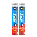 MuscleBlaze Fuel One Sports Hydr8, Rehydration Formula with Electrolytes, Vitamins, BCAAs & No Added Sugars (Zesty Orange, 20 Effervescent Tablets Each, Pack of 2)