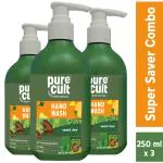 PureCult Sweet Dew Handwash with Germ Protection and pH balance for Soft and Moisturizing Hands | Kids Safe | Eco-Friendly 250ml (pack of 3)