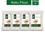 Trinetra Low Carb Keto Flour 2 kg (500g X 4 Pack)