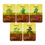 Jeju Root face sheet mask combo for skin hydrating & Glowing, women & men, pack of 5