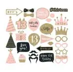 Festiko 13 Pcs 13Th Birthday Photo Booth Props, 13Th Birthday Decorations, 13Th Birthday Party Supplies