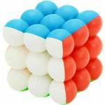 Zyamalox Multicolor Plastic High Speed Ball Bubble Magic Puzzle Cube for Kids and Adults