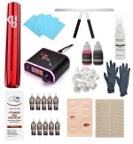 Utopian Lapiz Wire/Wireless Tattoo Gizmou Professional Machine Kit, Utopian Contour-2 Pen Machine FTattoo Gizmoed With Japanese Motor, 1800 Mah Battery, Adjustable Grip