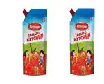 Ravi Magic Tomato Ketchup Pouch, Tangy and Delicious Indian Tomato Sauce (900gm x 2)