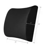 4V1 Orthopedic backrest Lumbar Support Pillow for Chair Car Backrest Cushion for Back Pain - UNISEX - BKRS-BLU-3