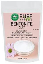 SKYMORN- Pure Organic Bentonite Clay Powder Exfoliate and Deep Pore Cleansing, Remove Excessive Oil, Rejuvenates Skin, Indian Healing Clay, Natural Detoxifying (200 Gm)