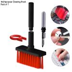 ZURU BUNCH 5 in 1 Multifunctional Cleaning Brush for Keyword, Pc, Laptop, Headphones, and Airdrops, Multi-Function Computer Cleaning Tools Kit (Pack of 1, Multicolor)