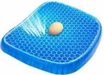 Fulkiza Egg Sitter Seat Cushion with Non Slip Cover Knee, Calf & Thigh Support Back / Lumbar Support (Blue)