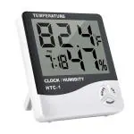 Inditradition 5 In 1 Humidity and Temperature Hygrometer | Tabletop Wall Mount (White)