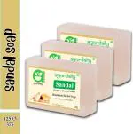 Ayurdaily Natural Sandal Bath Soap, 375 G (Pack Of 3)
