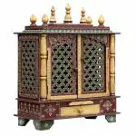 Kamdhenu Art And Craft Maroon Wood Kamdhenu Art And Craftpooja Mandap Temple For Home